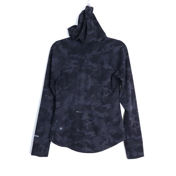LULULEMON Windbreaker Mist Over Jacket Incognito Camo Multi Grey Women's 6 - Picture 2 of 10